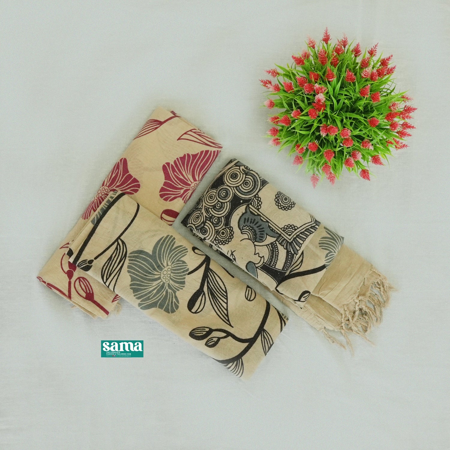 Kalamkari Mul Mul Dupatta