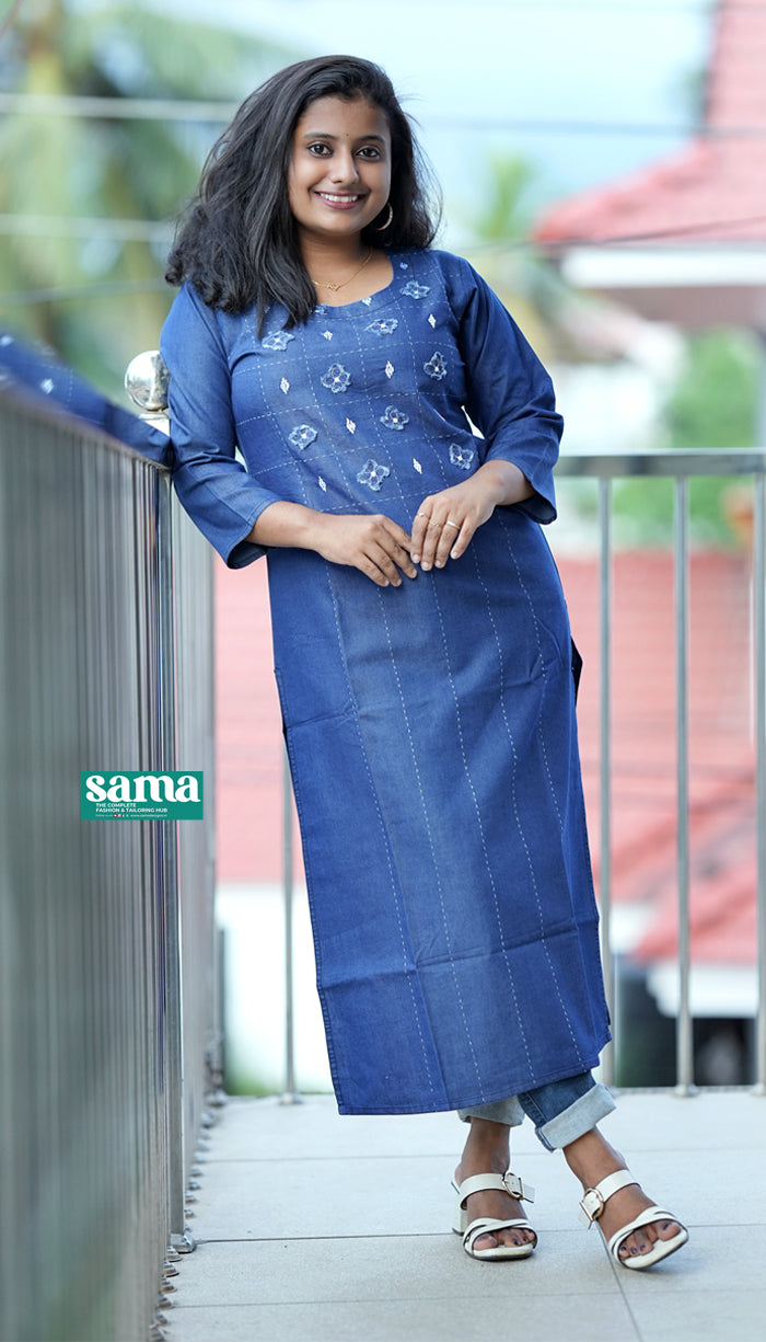 Denim Long Kurthi Collection