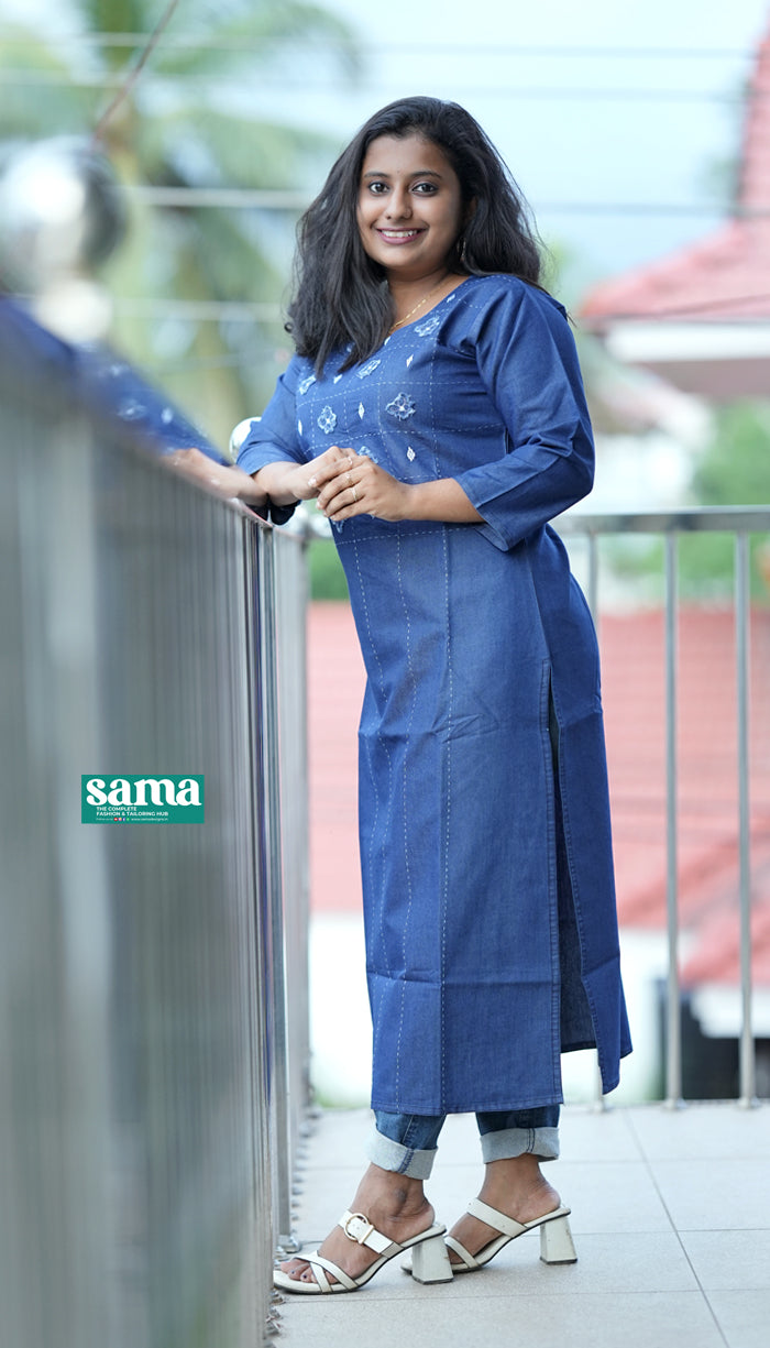 Denim Long Kurthi Collection