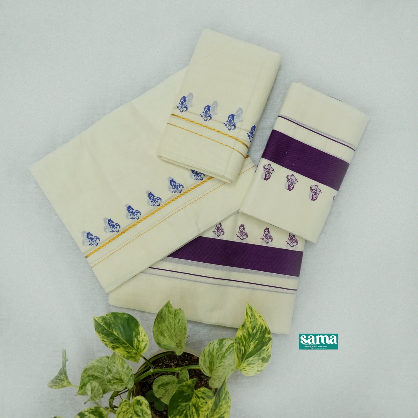 2.5 Meter Set Mundu for Women | Traditional Kerala Ethnic Wear