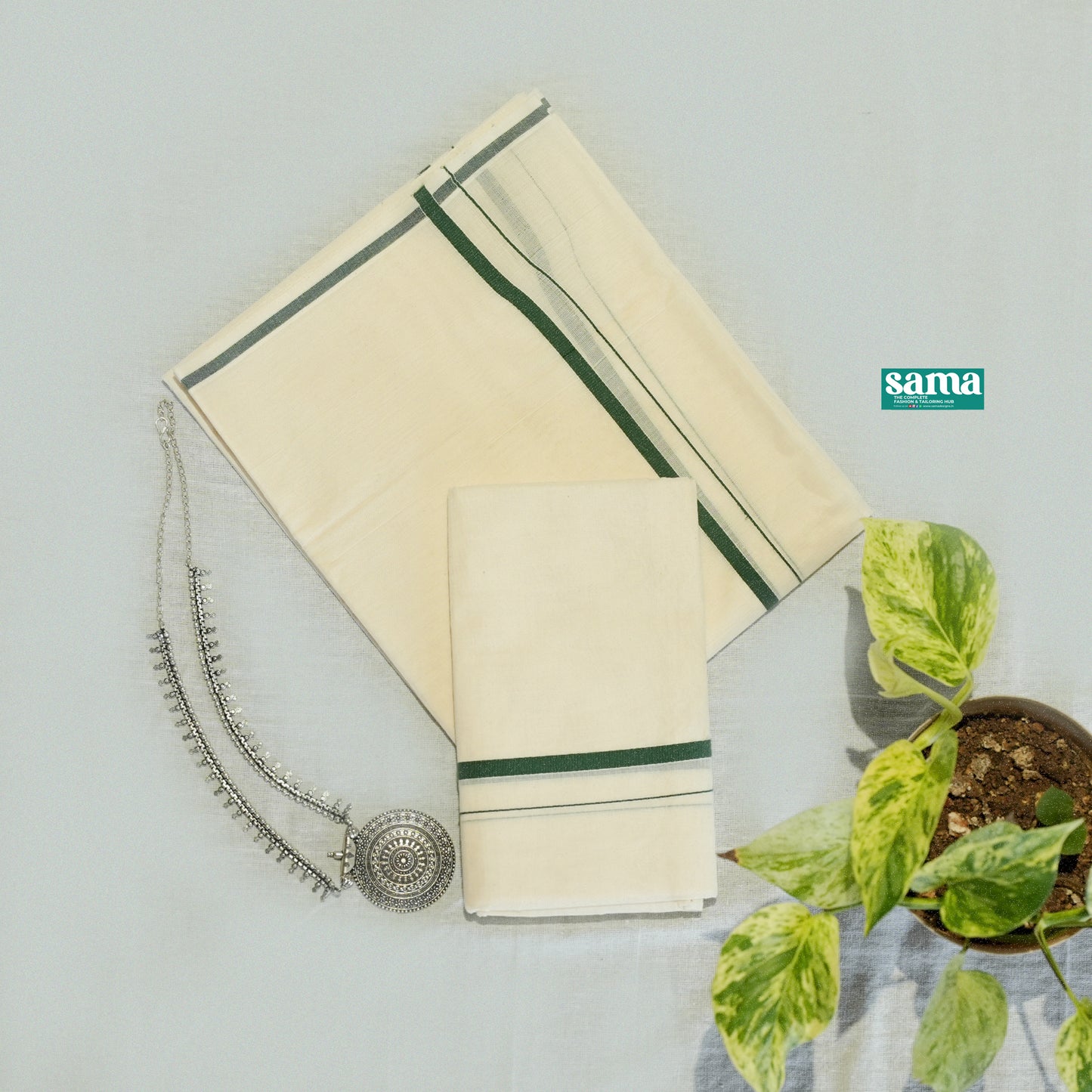 Puliyalkara 2.8 Meter Set Mundu for Women | Traditional Kerala Ethnic Wear