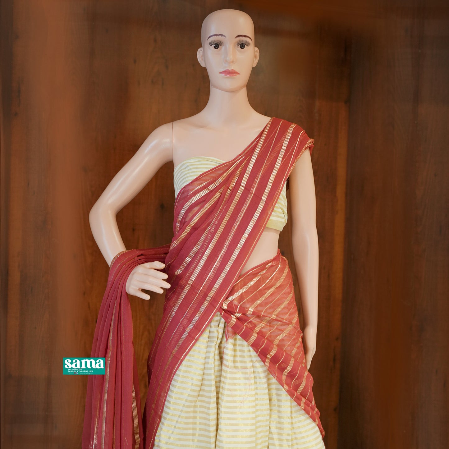 Kerala Cotton Dhavani Set Semi-Stitched for Women | Traditional Half Saree Set