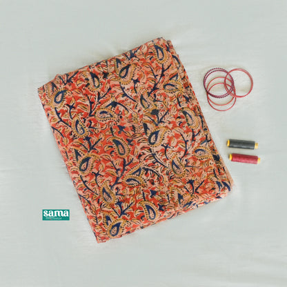 Kalamkari Hand Block Print Fabric – Machilipatnam Art| ₹195/Meter