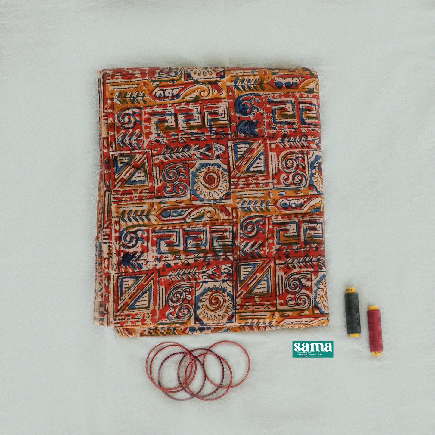 Kalamkari Hand Block Print Fabric – Machilipatnam Art| ₹195/Meter