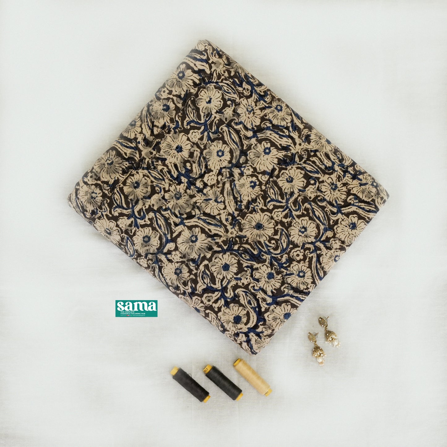 Kalamkari Hand Block Print Fabric – Machilipatnam Art| ₹195/Meter