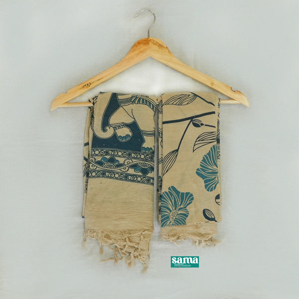 Kalamkari Mul Mul Dupatta for Women | 2.5 Meter Traditional Ethnic Dupatta