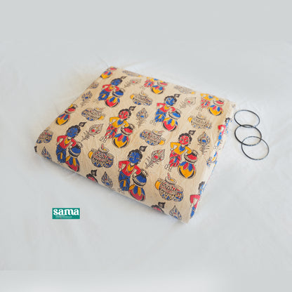 Kalamkari Screen Print Cotton Fabric | Premium Printed Cotton| ₹210/Meter